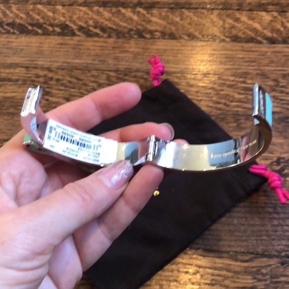 Kate spade turquoise silver bow bracelet - Picture 4 of 4